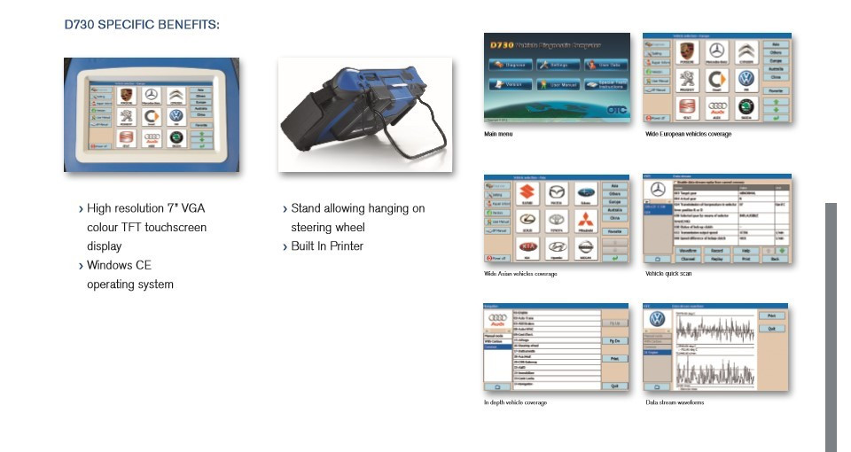 SPX AUTOBOSS OTC D730 Super Scanner Automotive Diagnostic Systems Update Online Support Multi-brand Vehicles