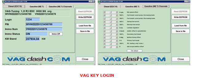 VAG DASH COM 