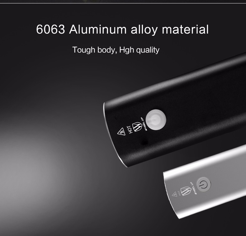 WHEEL UP Usb Rechargeable Bike Light Front Handlebar Cycling Led Light Battery Flashlight Torch Headlight