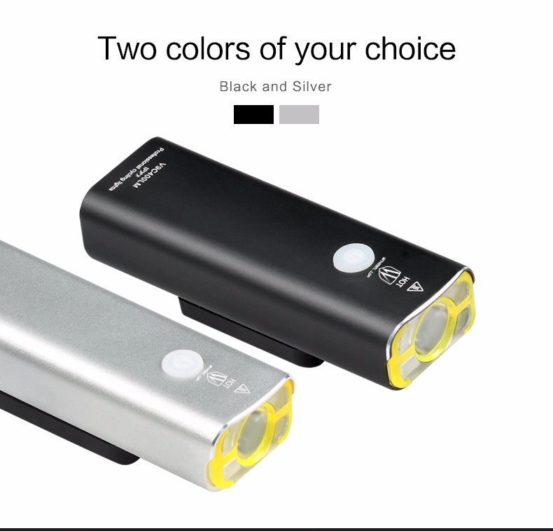 WHEEL UP Usb Rechargeable Bike Light Front Handlebar Cycling Led Light Battery Flashlight Torch Headlight