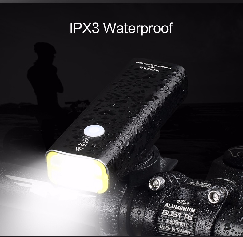 WHEEL UP Usb Rechargeable Bike Light Front Handlebar Cycling Led Light Battery Flashlight Torch Headlight