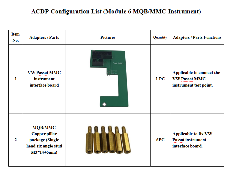 Yanhua Mini ACDP Module 6 MQB/MMC Instrument