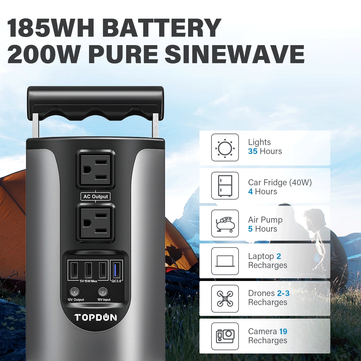 Topdon-H200-Portable-Energy-Storage-Power-Supply-185WH-Capacity-200W-Pure-Sinesave-Energy-Storage-Power-Supply-With-4-USB-Ports-1005002130052063