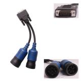 6- and 9-pin Y Deutsch Adapter for XTruck USB Link Diesel Truck Diagnose Interface