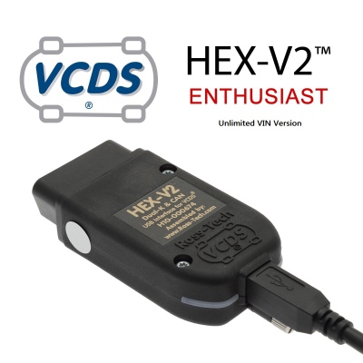 Ross-Tech VCDS HEX V2 21.3.0 VAG COM 21.3.0 HEX-V2 HEX V2 USB Interface Pro Diagnostic Cable for VW,Audi,Seat,Skoda