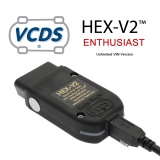 Ross-Tech VCDS VAG COM 19.6.2 HEX-V2 HEX V2 USB Interface Pro Diagnostic Cable for VW,Audi,Seat,Skoda