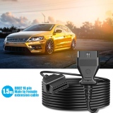 1.5m 16Pin OBD2 OBDII Cable Male to Female Extension Cable OBD2 Cable Connector Car Diagnostic Adapter