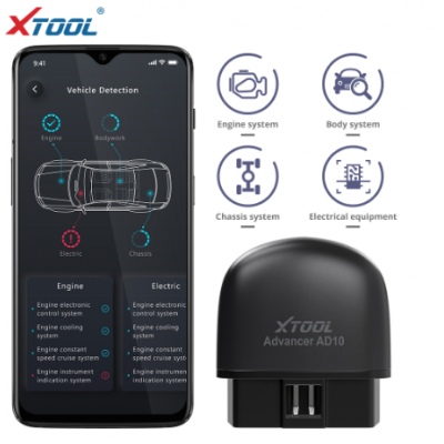 XTOOL AD10 OBD2 Diagnostic Scanner Code Reader for Android IOS Windows with HUD Function