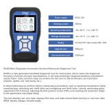 JDiag M100 Motorcycle Diagnostic Tool 12V Battery Tester Intelligent Dual System Moto Scan Tool