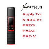 LAUNCH X431 TSGUN TPMS Car Tire Pressure Inspection Tool sensor activation reading learning programming work on X431 V/V+/PRO3S