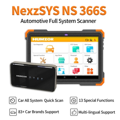 HUMZOR NEXZSYS NS366S Professional Auto Diagnostic Scanner with 13 Special Functions