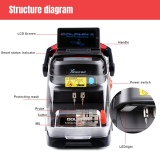 Xhorse Dolphin II XP-005L XP005L Automatic Portable Key Cutting Machine with Adjustable Screen and Built-in Battery