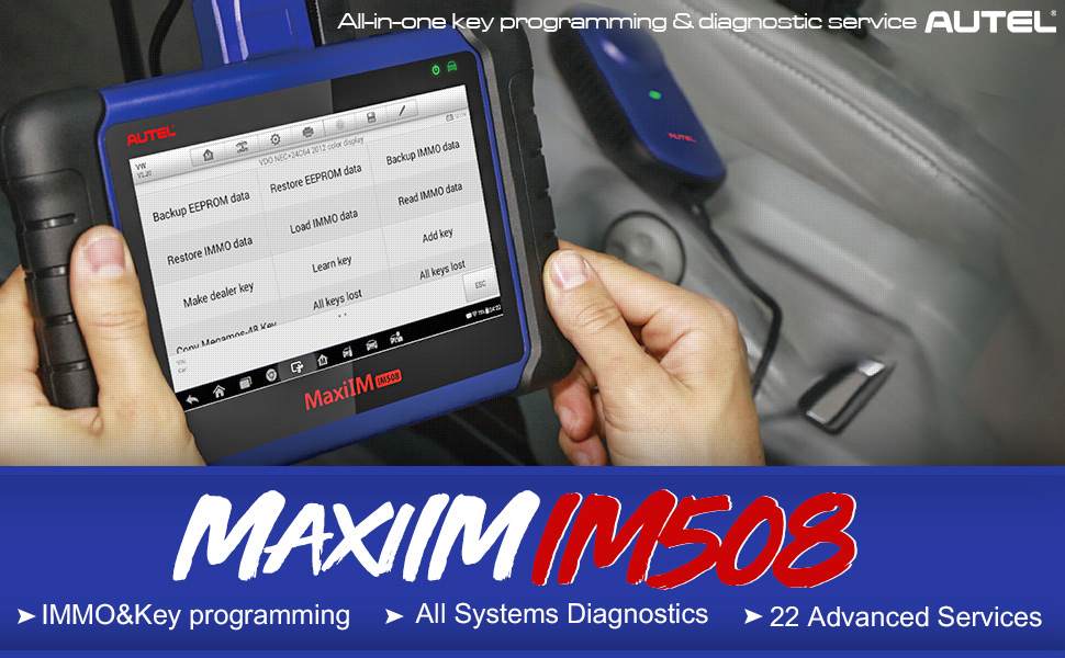 Original Autel MaxiIM IM508 Advanced IMMO & Key Programming Tool Plus XP400 Pro Key and Chip Programmer