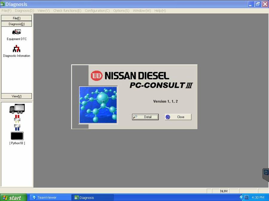 Original Python Nissan Diesel Special Diagnostic Tool