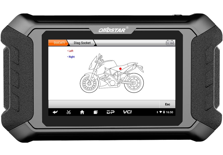 OBDSTAR iScan for DUCATI Motorcycle Diagnostic Tool Support IMMO Programming