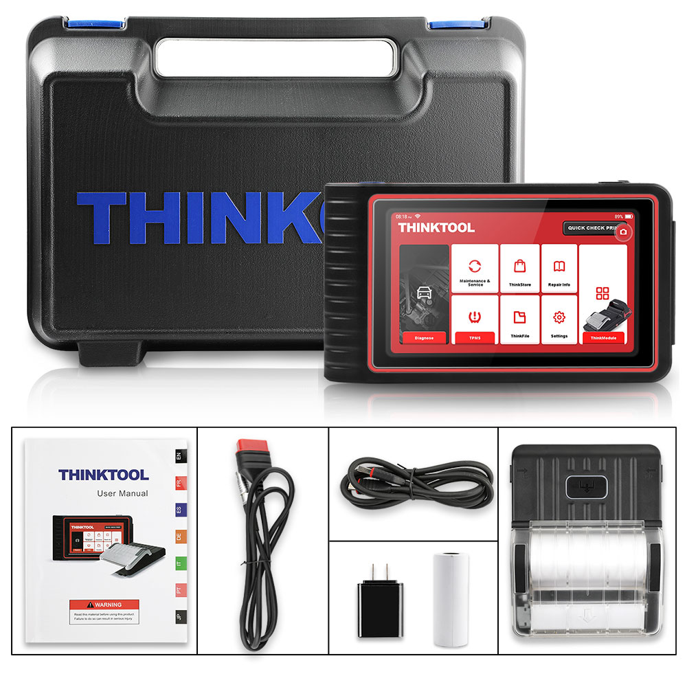 THINKCAR Thinktool Car Diagnostic Tools Full System Automotive Scanner ECU Coding TPMS Programming OBD2 Scanner Professional