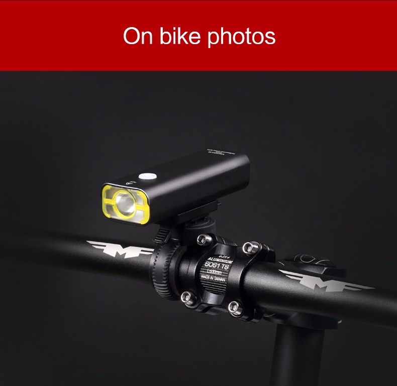 WHEEL UP Usb Rechargeable Bike Light Front Handlebar Cycling Led Light Battery Flashlight Torch Headlight