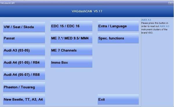 VAG DASH CAN V5.17