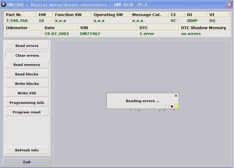 BMW DASH Interface software display 3