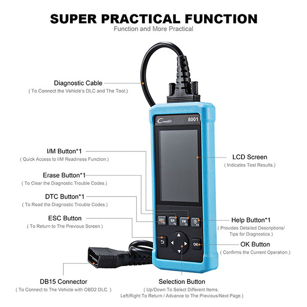 Launch DIY Scanner CReader 8021