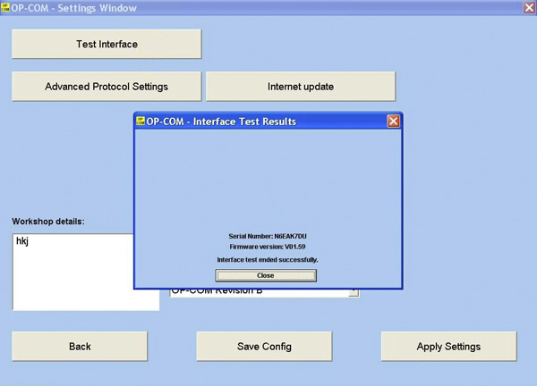 Opcom OP-Com 2010 V Can OBD2 for OPEL Firmware V1.59-3