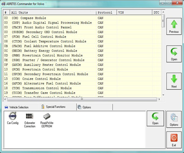 Volvo FVDI Software Display 1