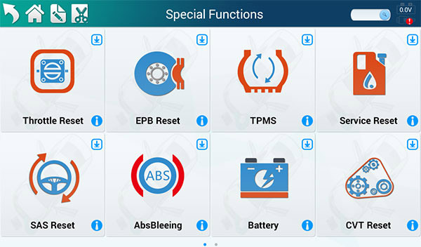 TabScan S7 Special function