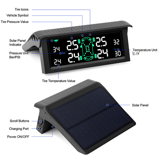 V-checker T501 TPMS Tire Pressure Monitoring System Tire Internal Sensor