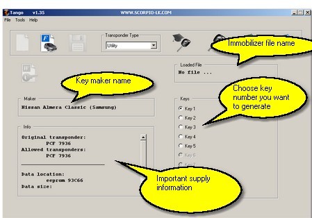 Key maker usage consists of a four steps