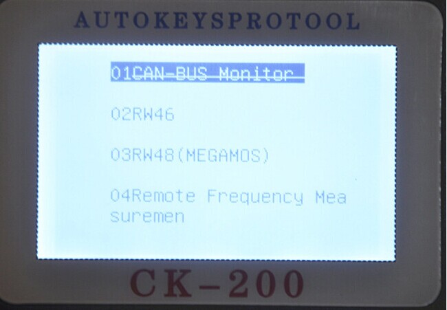 CK-200 Key Programmer Screen Display-3