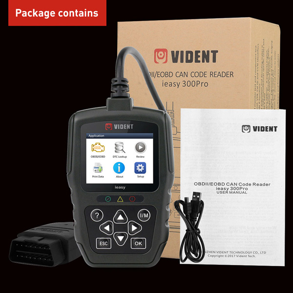 VIDENT iEasy300 Pro CAN OBDII/EOBD Code Reader