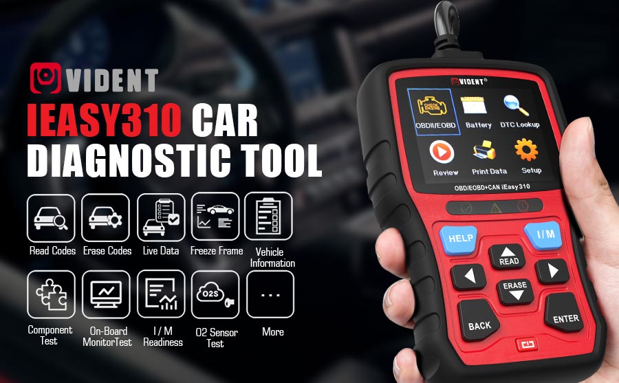 Vident iEasy310 OBD2 Scanner OBDII Code Reader and Car Diagnostic Tool OBD2 Automotive Scanner