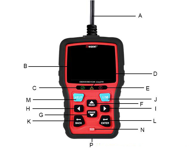 Vident iEasy310 OBD2 Scanner OBDII Code Reader and Car Diagnostic Tool OBD2 Automotive Scanner