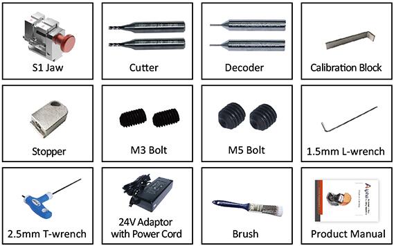 Alpha Automatic Key Cutting Machine Support Automobile,Residential,Motorcycle,Dimple,Tubulars,FO21