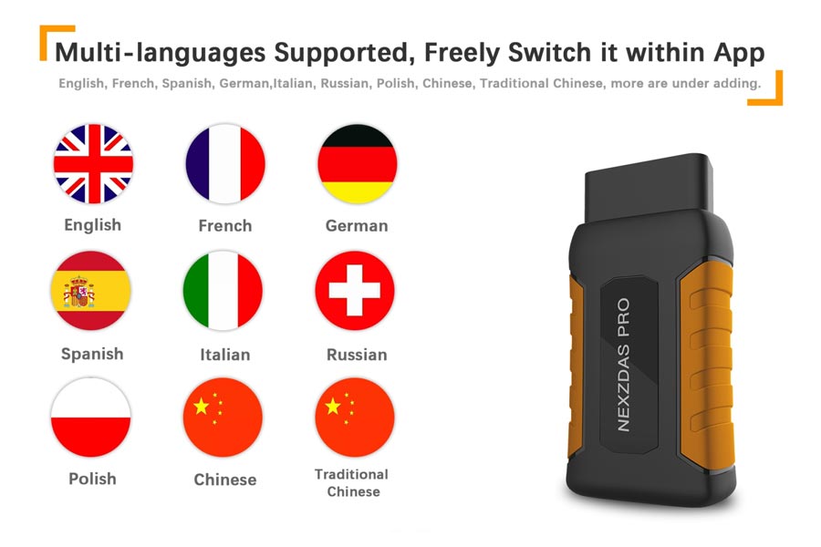 Humzor NexzDAS Pro Full-system OBD2 Bluetooth Auto Diagnostic Tool with Special Functions