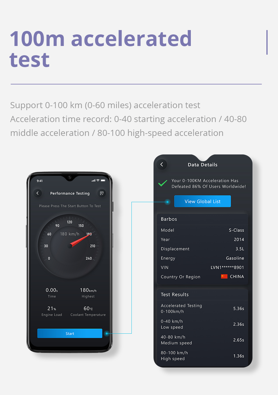 XTOOL AD10 OBD2 Diagnostic Scanner Code Reader for Android IOS Windows with HUD Function