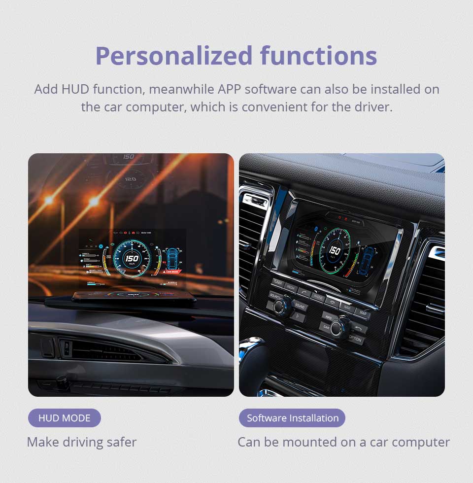 XTOOL AD10 OBD2 Diagnostic Scanner Code Reader for Android IOS Windows with HUD Function