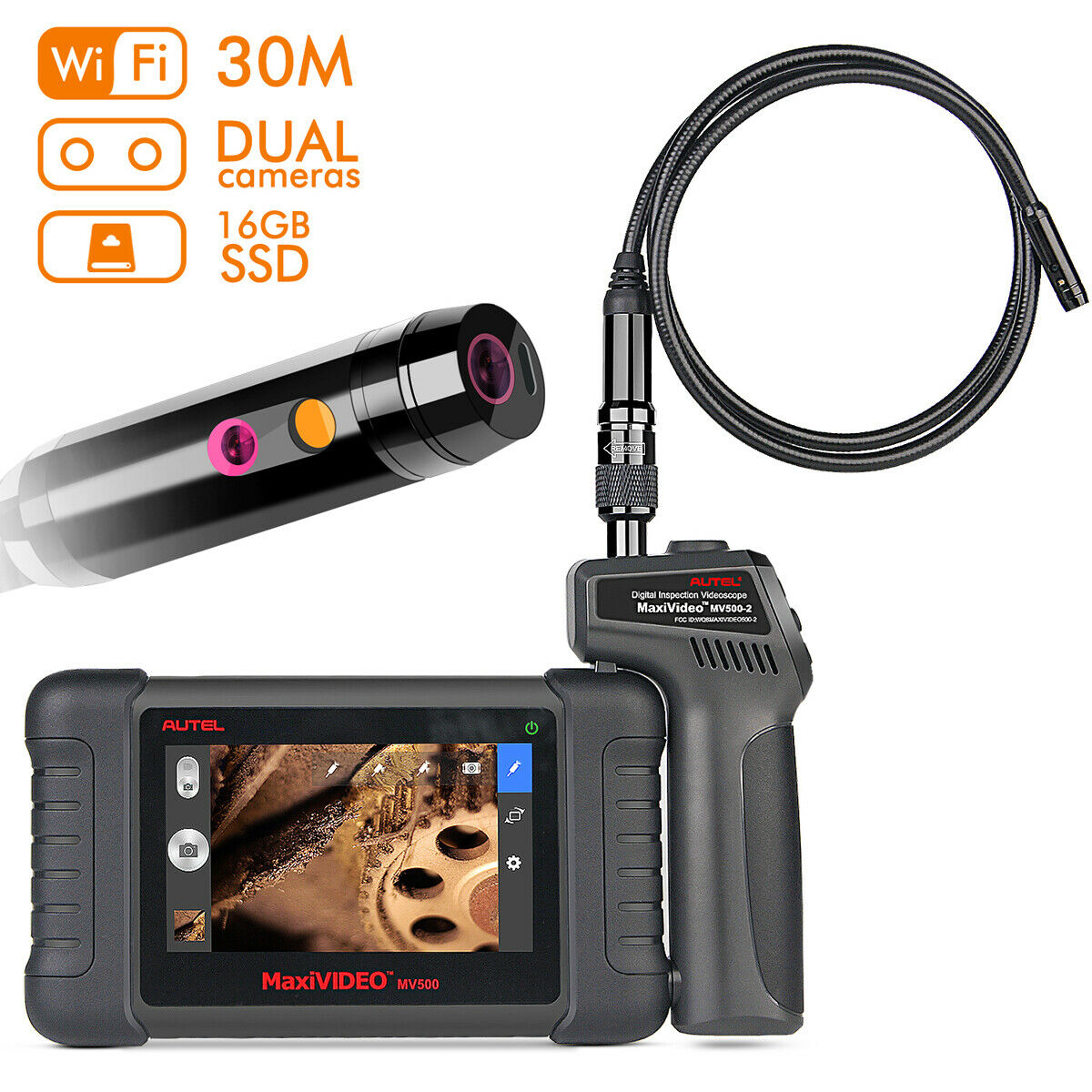 Autel MV500 Digital Videoscope with 8.5mm Head Imager Inspection Camera Scanner