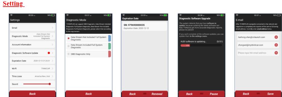 thinkplus setting