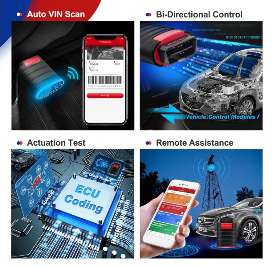 2020 Launch Thinkcar Thinkdiag OBD2 Full System with 3 Free Software and 16 Reset Service Better than Launch X431 Easydiag 3.0