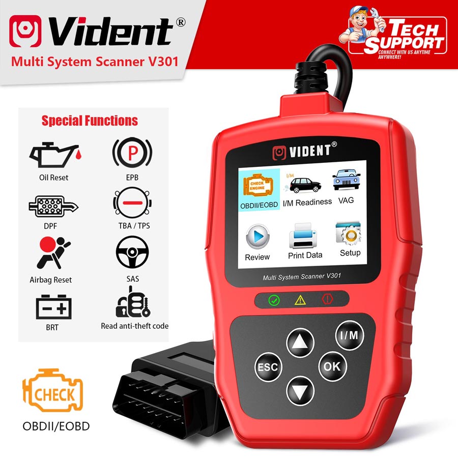 Vident V301 supported function