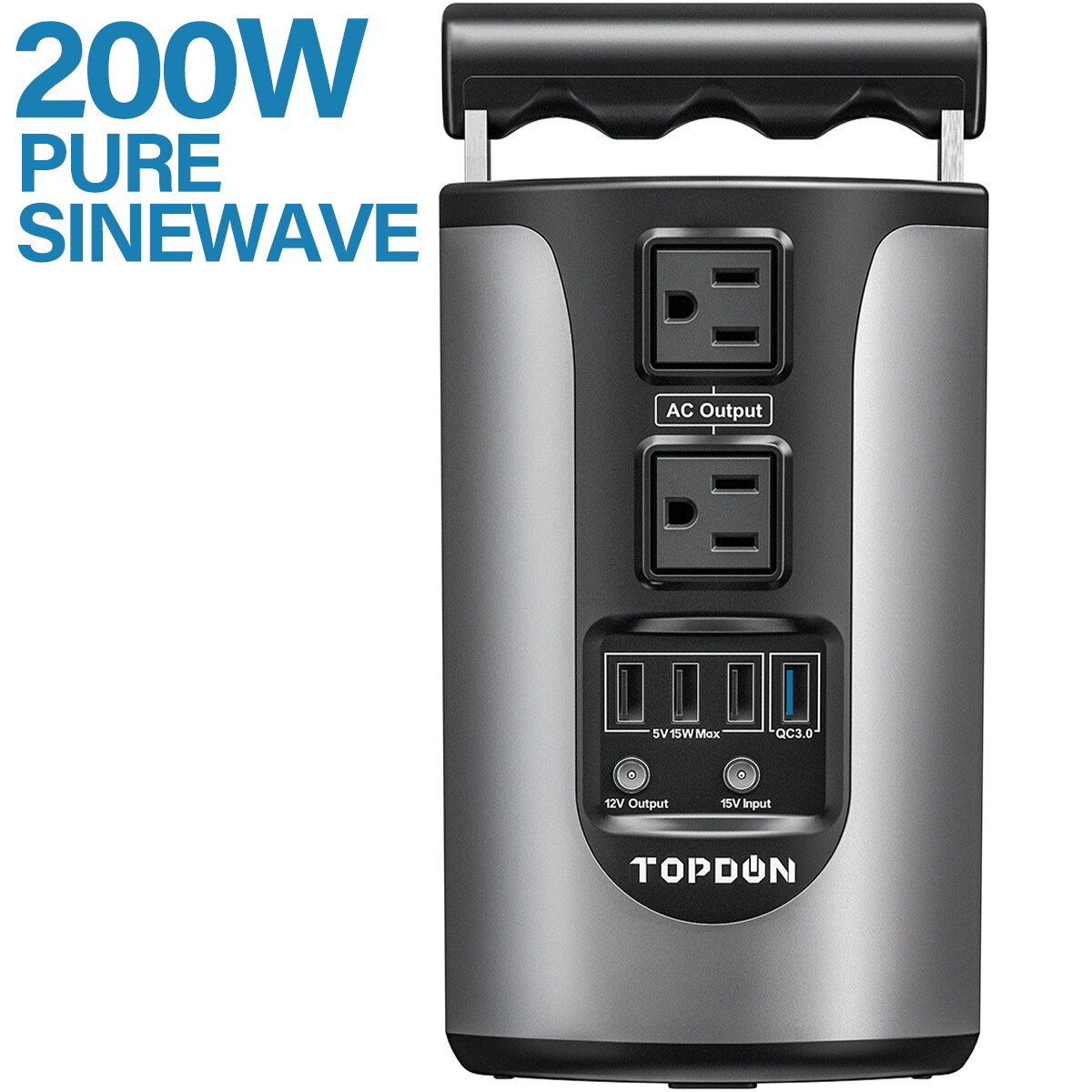 Topdon-H200-Portable-Energy-Storage-Power-Supply-185WH-Capacity-200W-Pure-Sinesave-Energy-Storage-Power-Supply-With-4-USB-Ports-1005002130052063