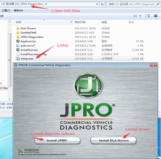 JPRO Professional Heavy Truck Diagnostic Scanner Tool